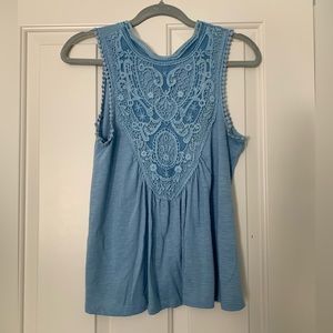 Altar’d State Tank Top, size small, high neck, lace design